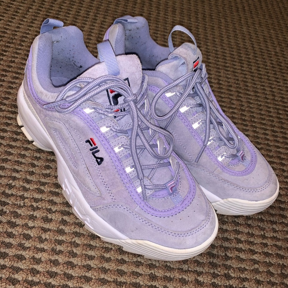 Women’s Lavender Fila sneaker shoes